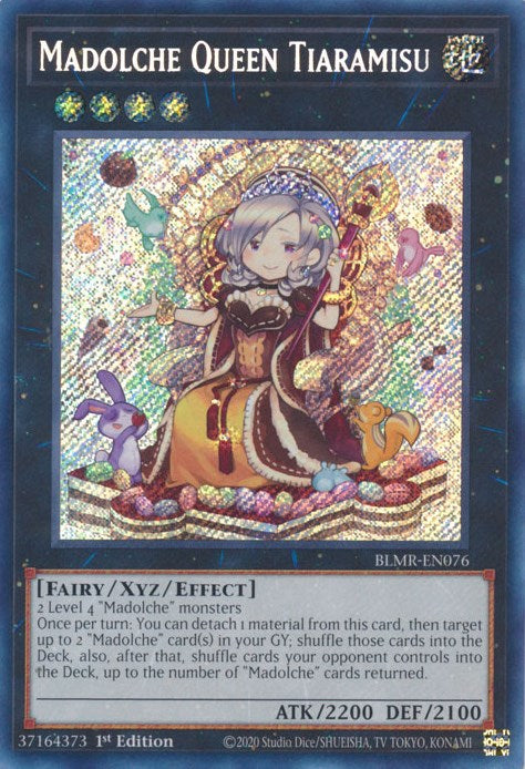 Madolche Queen Tiaramisu [BLMR-EN076] Secret Rare | Enigma On Main