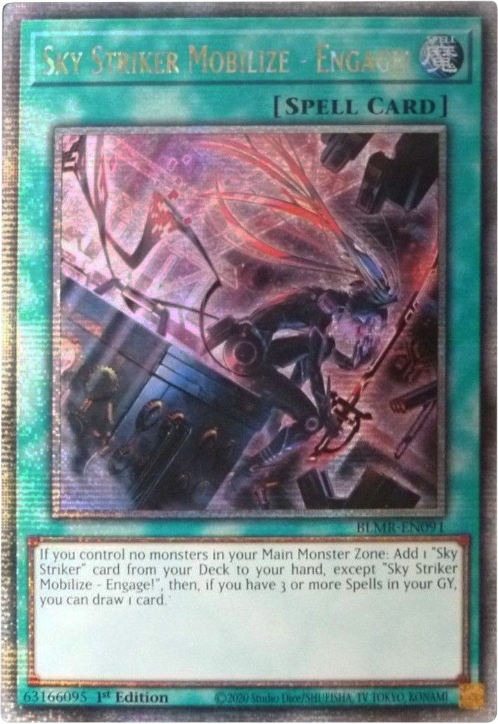 Sky Striker Mobilize - Engage! [BLMR-EN091] Quarter Century Secret Rare | Enigma On Main