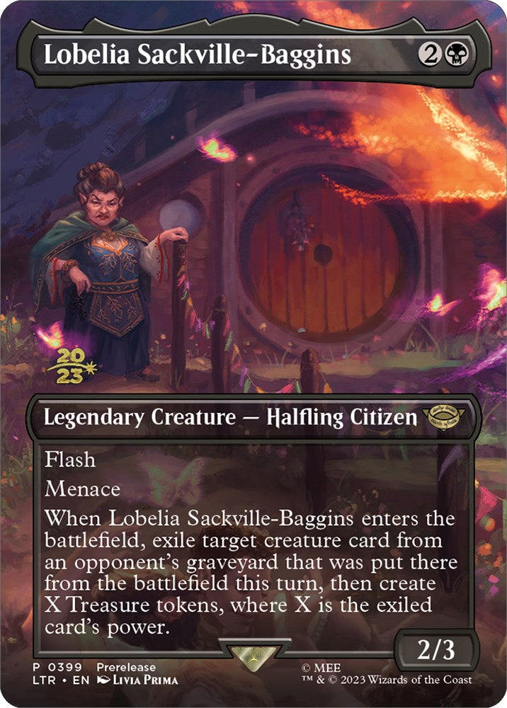 Lobelia Sackville-Baggins (399) [The Lord of the Rings: Tales of Middle-Earth Prerelease Promos] | Enigma On Main