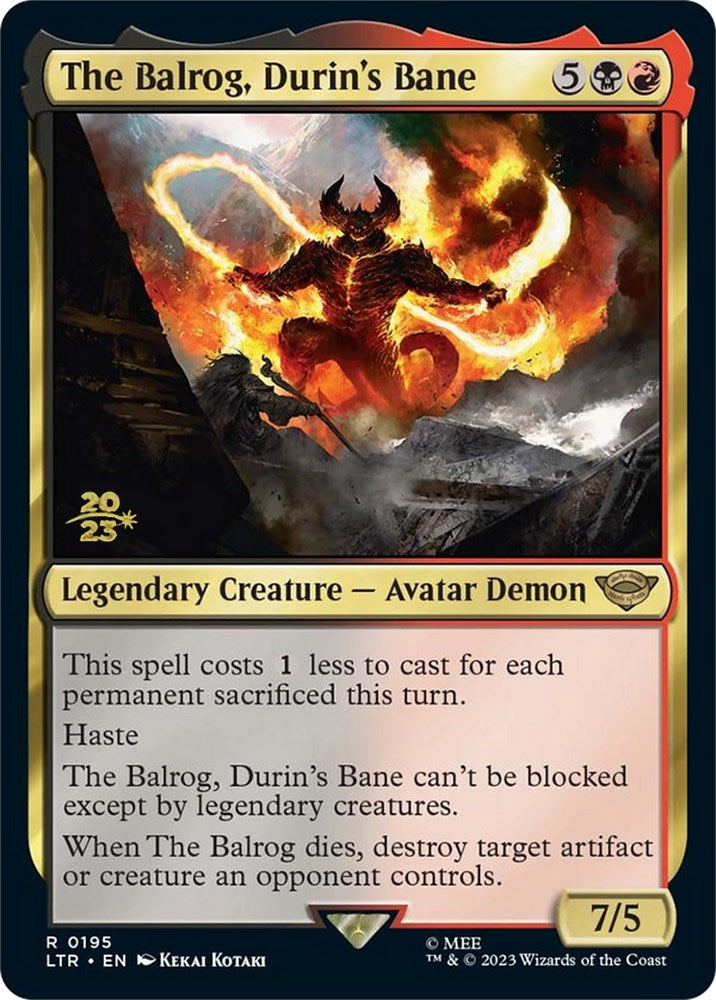 The Balrog, Durin's Bane [The Lord of the Rings: Tales of Middle-Earth Prerelease Promos] | Enigma On Main