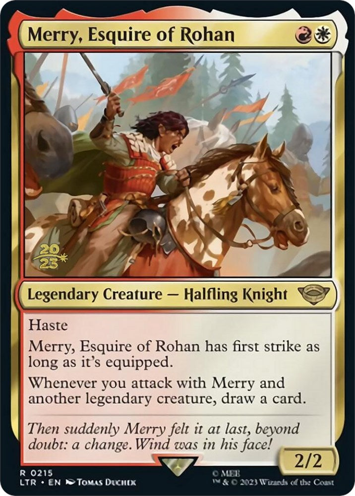 Merry, Esquire of Rohan [The Lord of the Rings: Tales of Middle-Earth Prerelease Promos] | Enigma On Main