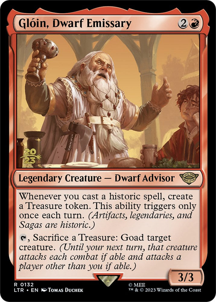 Gloin, Dwarf Emissary [The Lord of the Rings: Tales of Middle-Earth Prerelease Promos] | Enigma On Main