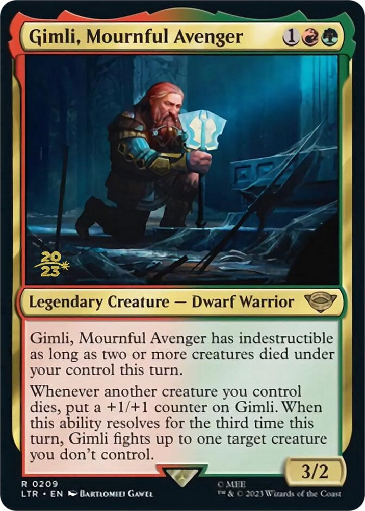 Gimli, Mournful Avenger [The Lord of the Rings: Tales of Middle-Earth Prerelease Promos] | Enigma On Main