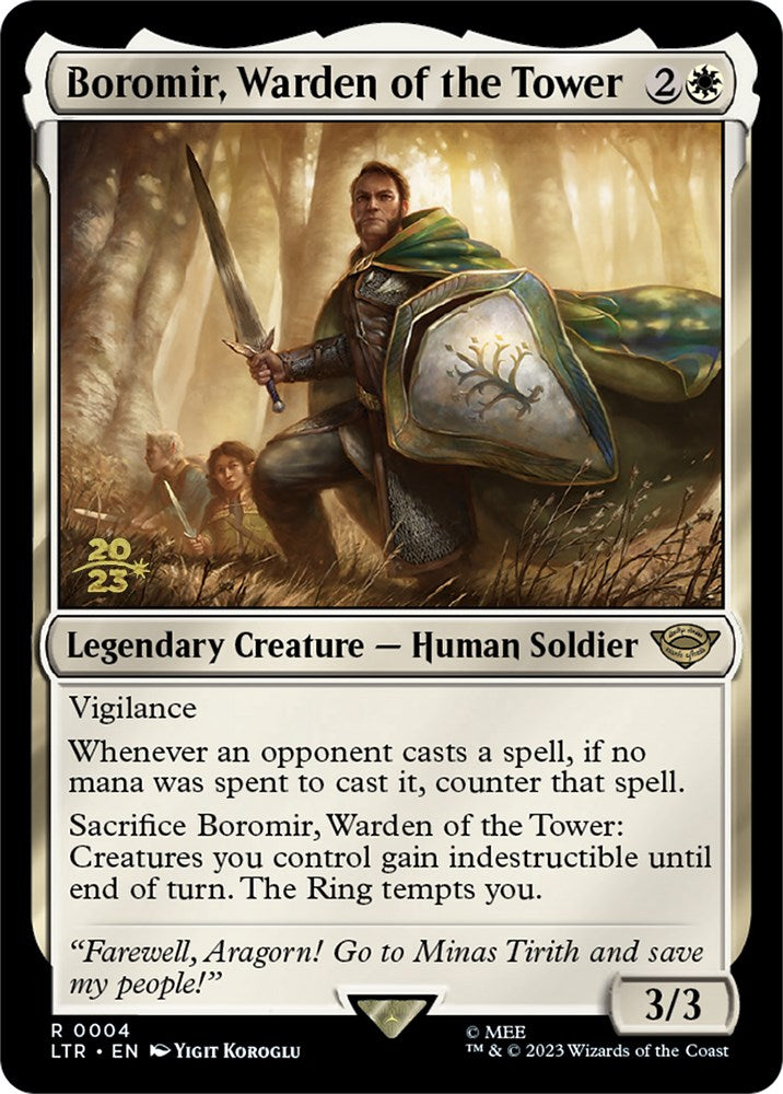 Boromir, Warden of the Tower [The Lord of the Rings: Tales of Middle-Earth Prerelease Promos] | Enigma On Main