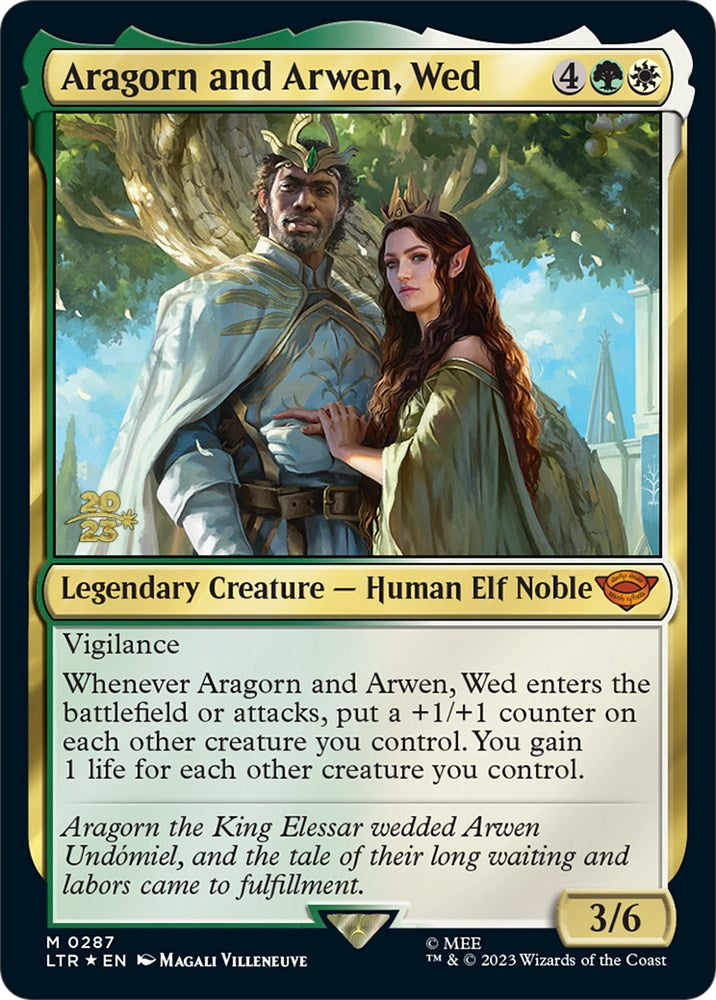 Aragorn and Arwen, Wed [The Lord of the Rings: Tales of Middle-Earth Prerelease Promos] | Enigma On Main