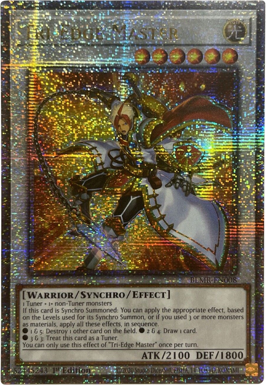 Tri-Edge Master [BLMR-EN008] Quarter Century Secret Rare | Enigma On Main