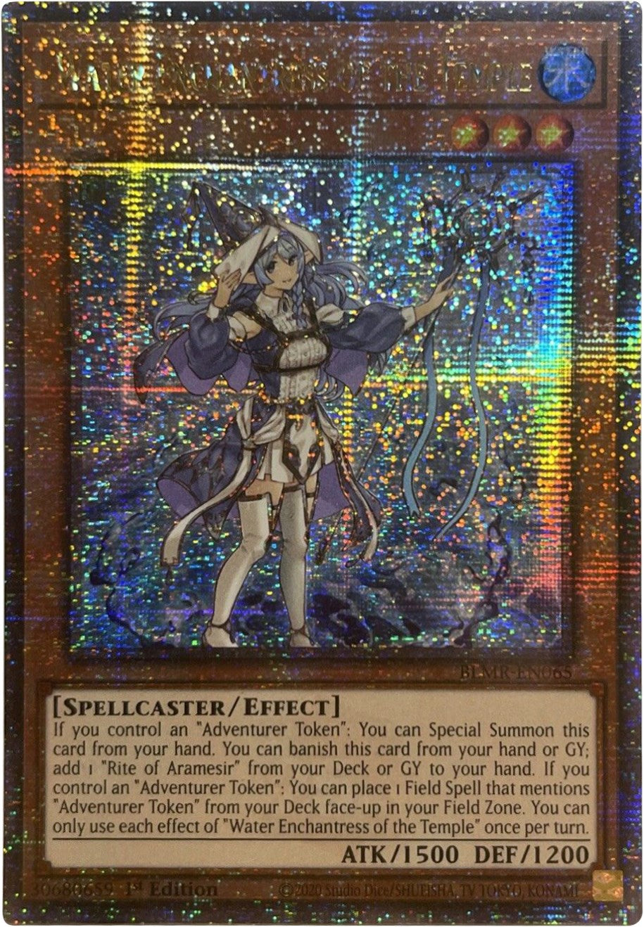 Water Enchantress of the Temple [BLMR-EN065] Quarter Century Secret Rare | Enigma On Main