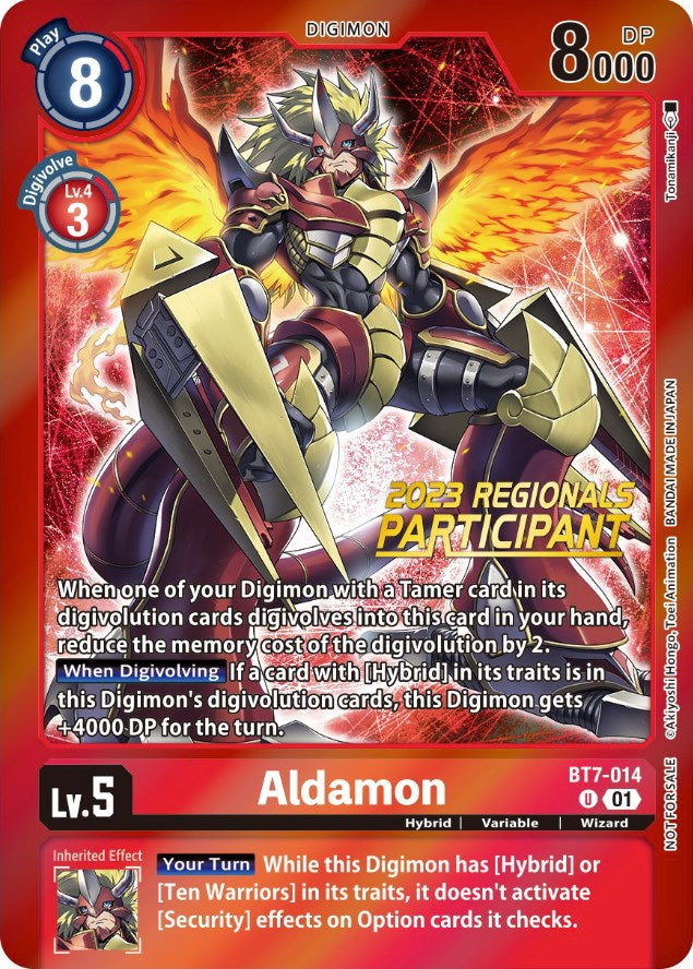 Aldamon [BT7-014] (2023 Regionals Participant) [Next Adventure Promos] | Enigma On Main