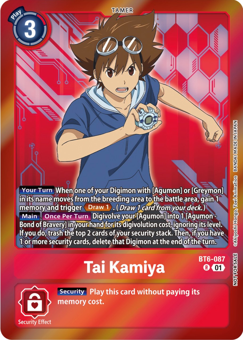 Tai Kamiya [BT6-087] (Event Pack 5) [Double Diamond Promos] | Enigma On Main