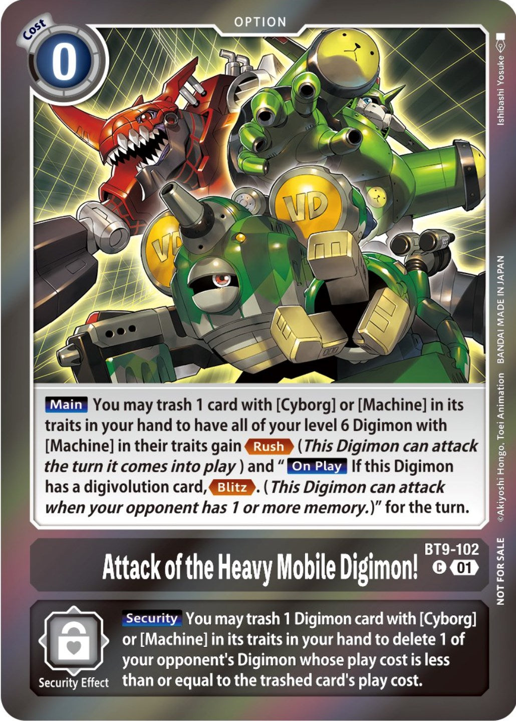Attack of the Heavy Mobile Digimon! [BT9-102] (Event Pack 5) [X Record Promos] | Enigma On Main