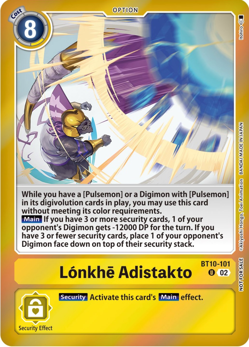 Lonkhe Adistakto [BT10-101] (Event Pack 5) [Xros Encounter Pre-Release Cards] | Enigma On Main