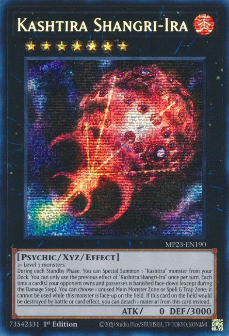 Kashtira Shangri-Ira [MP23-EN190] Prismatic Secret Rare | Enigma On Main