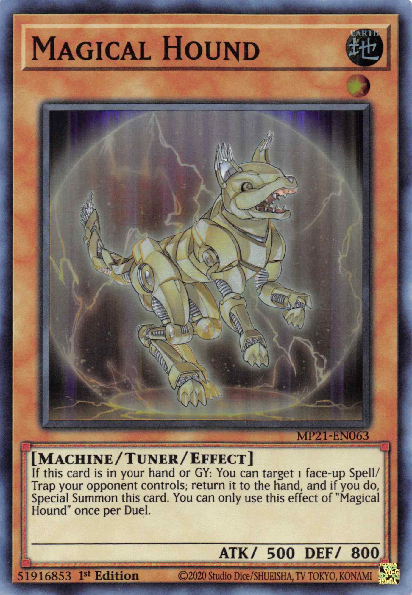 Magical Hound [MP21-EN063] Super Rare | Enigma On Main