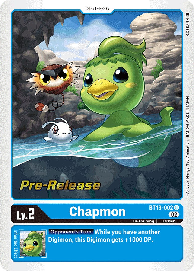 Chapmon [BT13-002] [Versus Royal Knight Booster Pre-Release Cards] | Enigma On Main