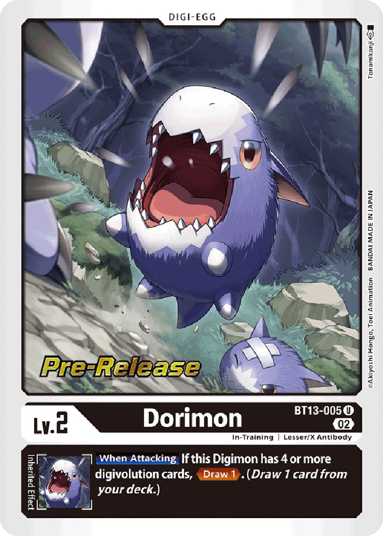 Dorimon [BT13-005] [Versus Royal Knight Booster Pre-Release Cards] | Enigma On Main