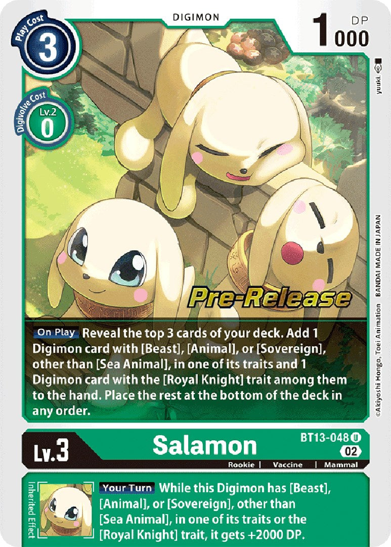 Salamon [BT13-048] [Versus Royal Knight Booster Pre-Release Cards] | Enigma On Main