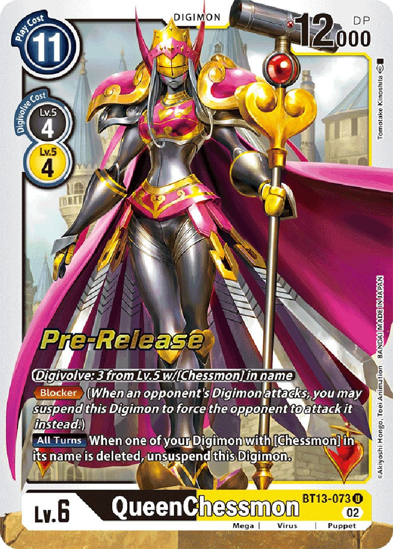 QueenChessmon [BT13-073] [Versus Royal Knight Booster Pre-Release Cards] | Enigma On Main