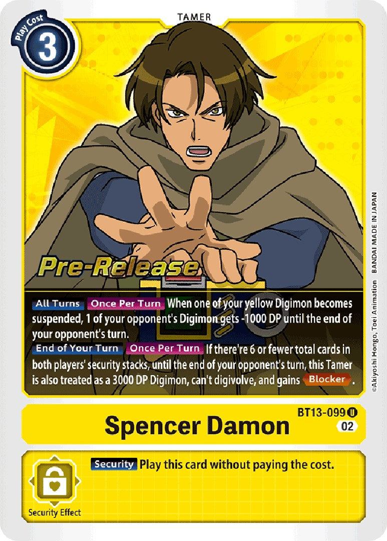 Spencer Damon [BT13-099] [Versus Royal Knight Booster Pre-Release Cards] | Enigma On Main