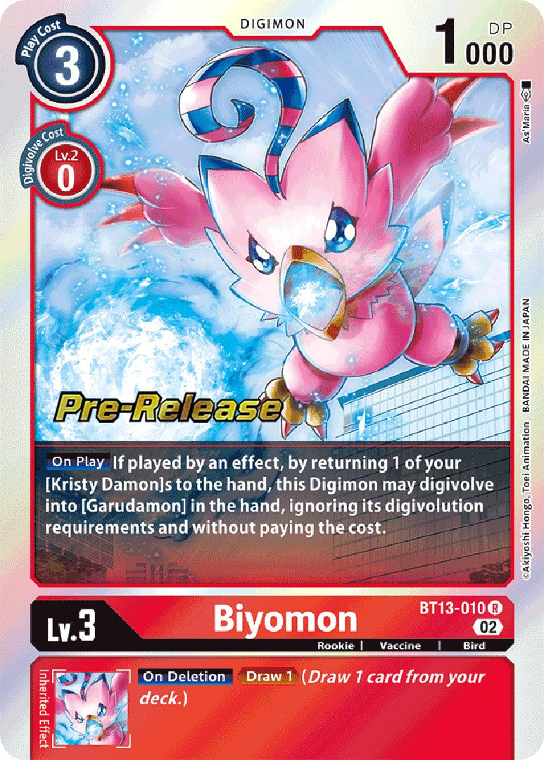 Biyomon [BT13-010] [Versus Royal Knight Booster Pre-Release Cards] | Enigma On Main