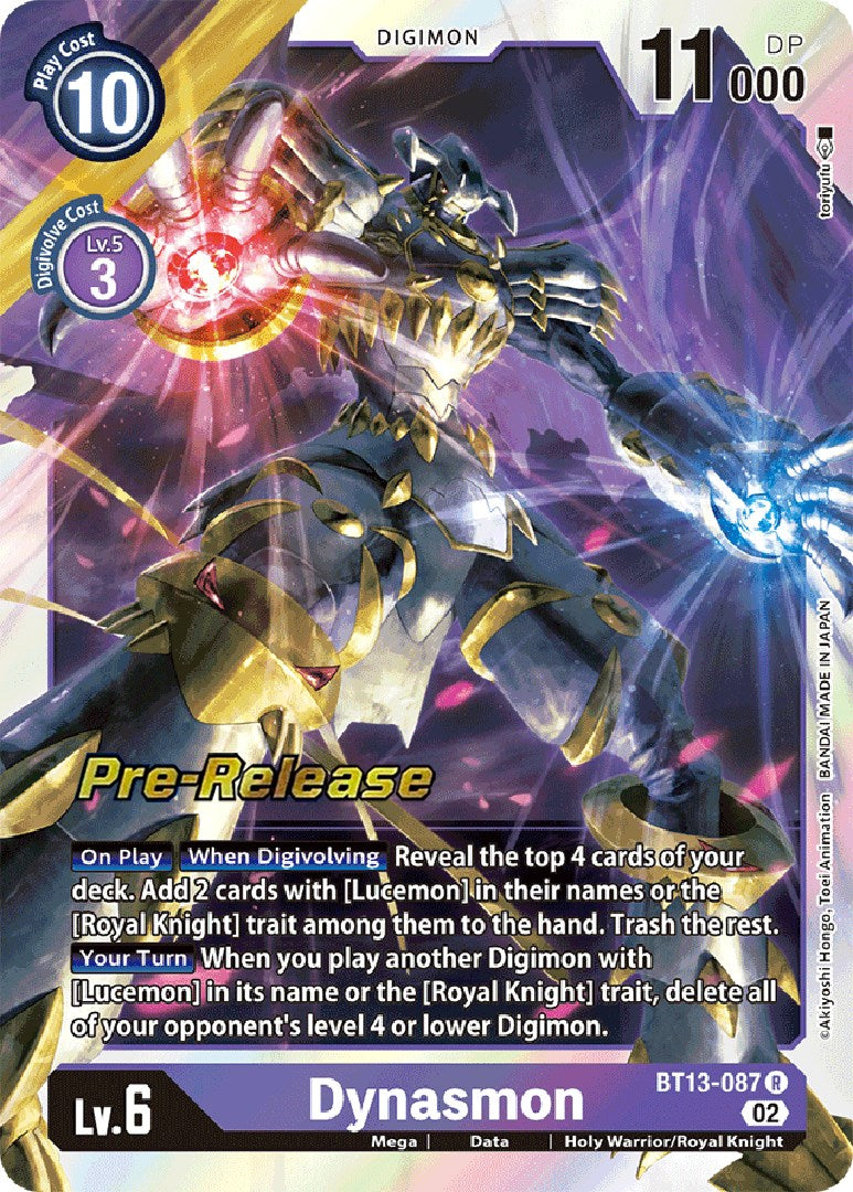 Dynasmon [BT13-087] [Versus Royal Knight Booster Pre-Release Cards] | Enigma On Main