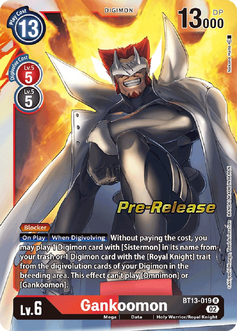 Gankoomon [BT13-019] [Versus Royal Knight Booster Pre-Release Cards] | Enigma On Main