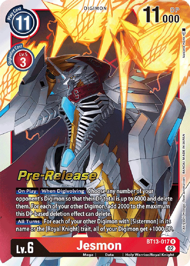 Jesmon [BT13-017] [Versus Royal Knight Booster Pre-Release Cards] | Enigma On Main