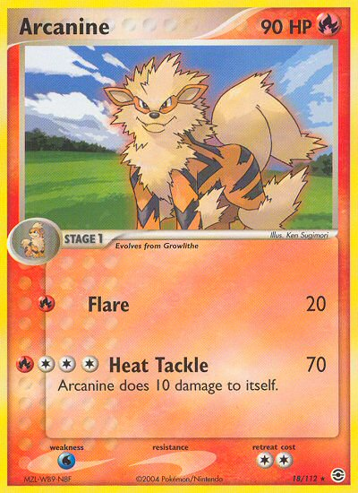 Arcanine (18/112) [EX: FireRed & LeafGreen] | Enigma On Main