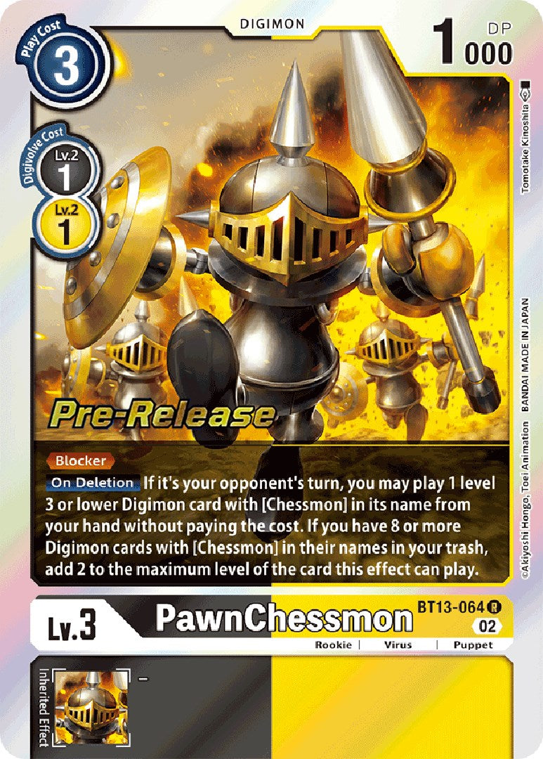 PawnChessmon [BT13-064] [Versus Royal Knight Booster Pre-Release Cards] | Enigma On Main