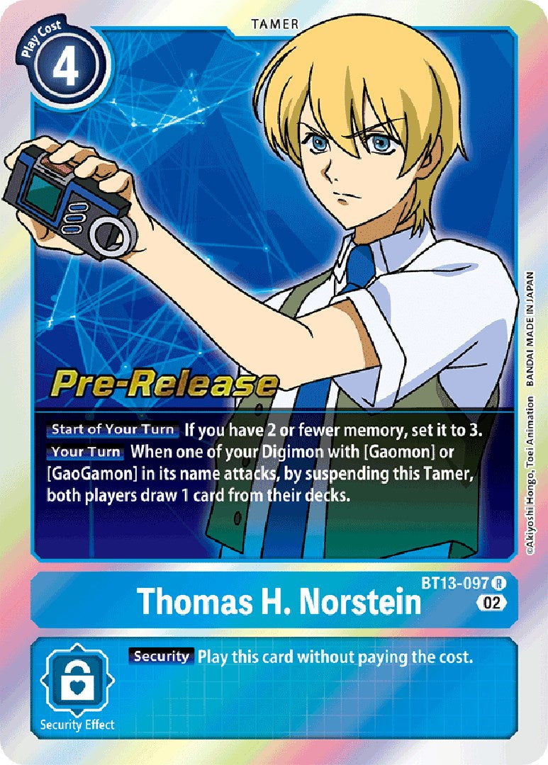 Thomas H. Norstein [BT13-097] [Versus Royal Knight Booster Pre-Release Cards] | Enigma On Main