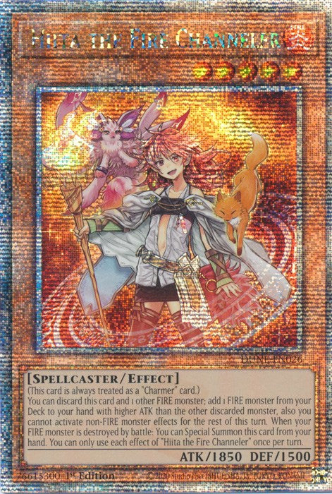 Hiita the Fire Channeler [DUNE-EN026] Quarter Century Secret Rare | Enigma On Main