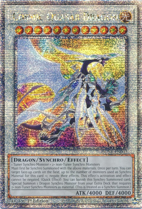 Cosmic Quasar Dragon [DUNE-EN037] Quarter Century Secret Rare | Enigma On Main