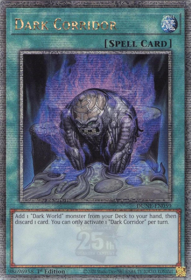 Dark Corridor [DUNE-EN059] Quarter Century Secret Rare | Enigma On Main