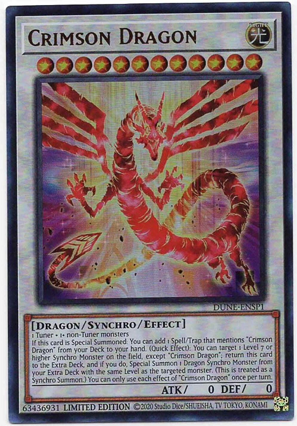 Crimson Dragon [DUNE-ENSP1] Ultra Rare | Enigma On Main