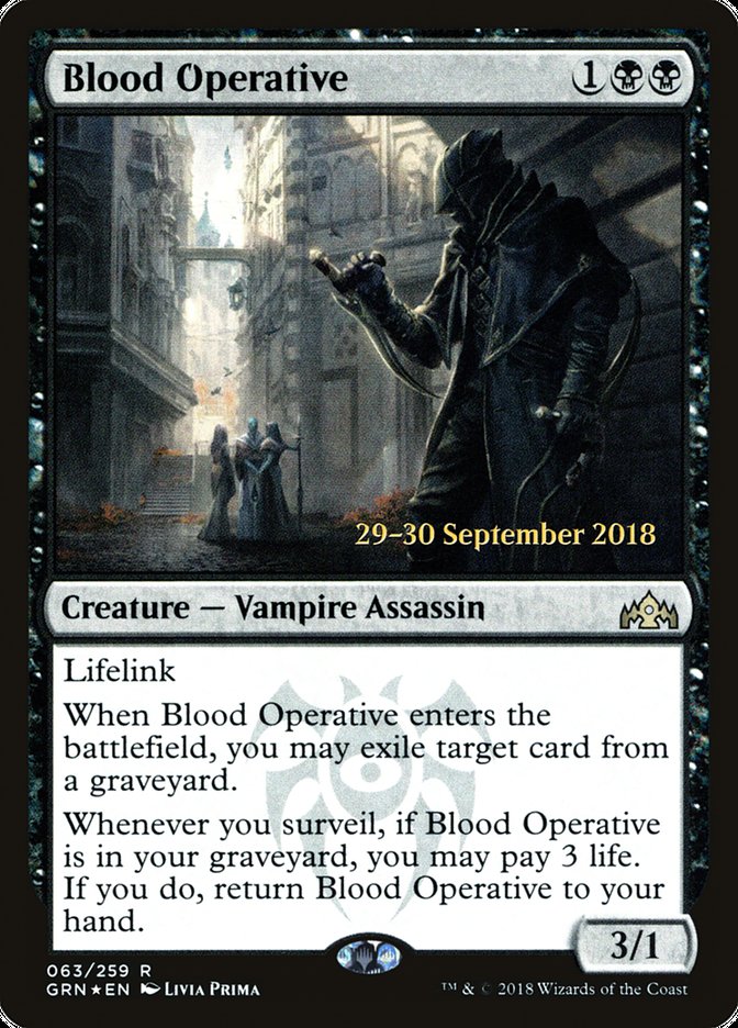 Blood Operative  [Guilds of Ravnica Prerelease Promos] | Enigma On Main