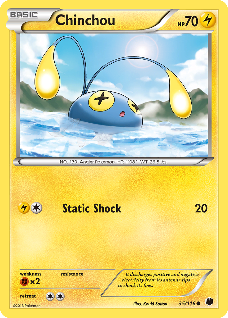 Chinchou (35/116) [Black & White: Plasma Freeze] | Enigma On Main