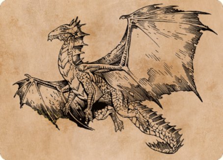 Ancient Bronze Dragon Art Card (58) [Commander Legends: Battle for Baldur's Gate Art Series] | Enigma On Main