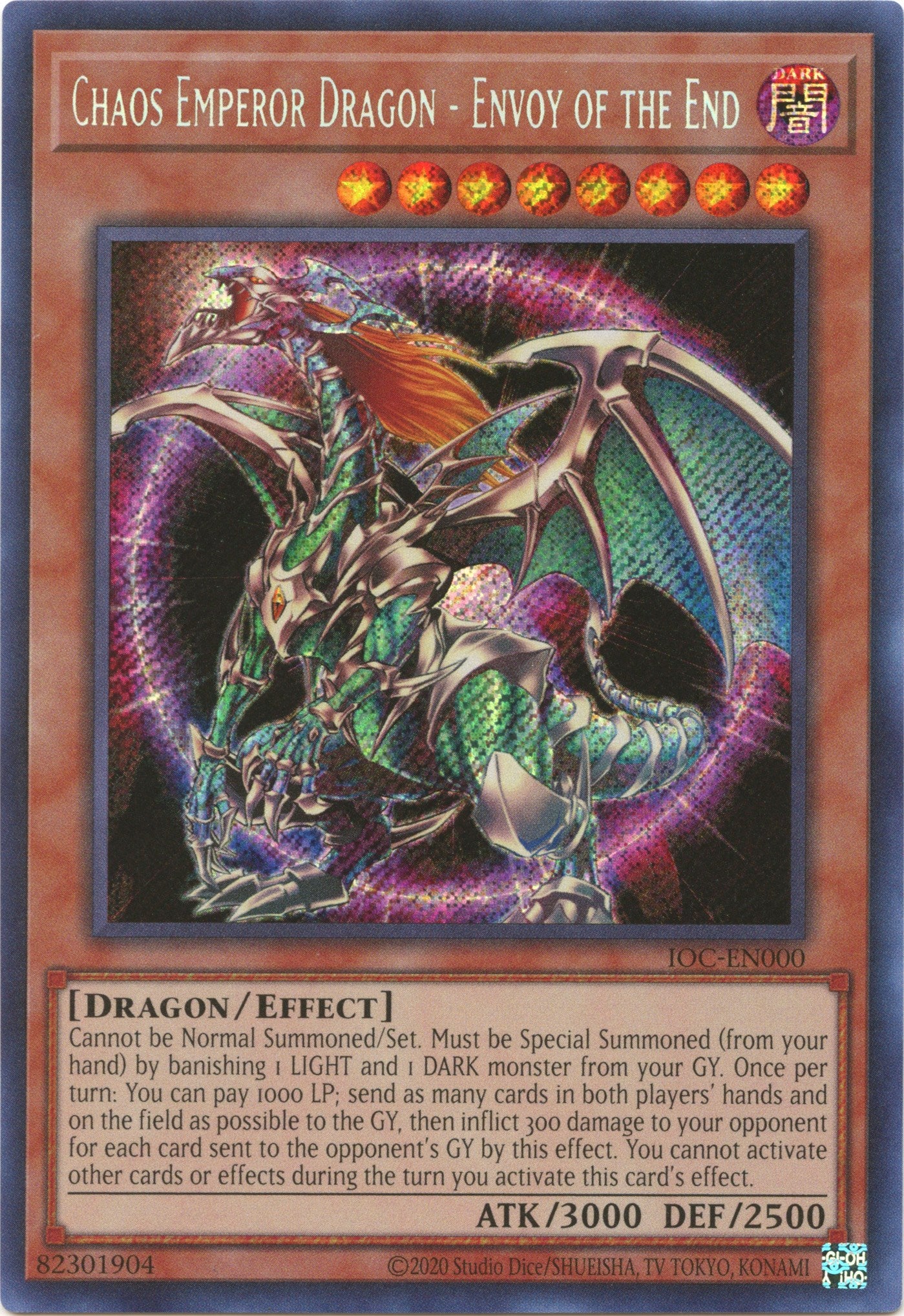 Chaos Emperor Dragon - Envoy of the End (25th Anniversary) [IOC-EN000] Secret Rare | Enigma On Main