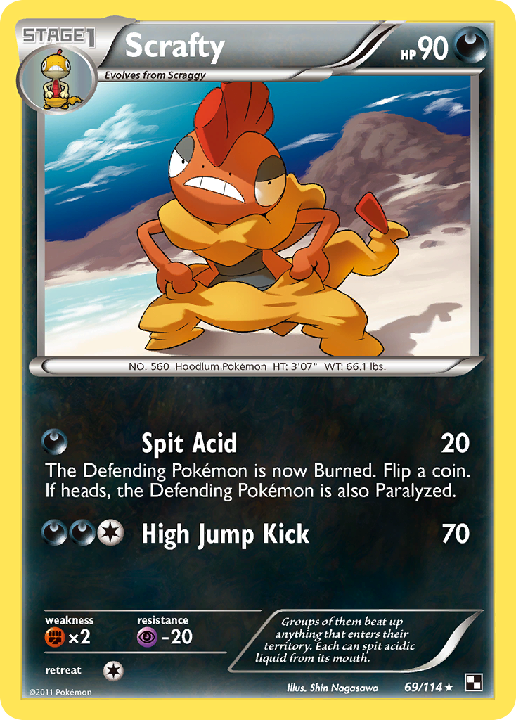 Scrafty (69/114) [Black & White: Base Set] | Enigma On Main