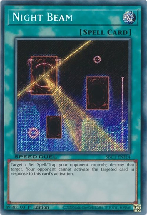 Night Beam [SBC1-ENF14] Secret Rare | Enigma On Main