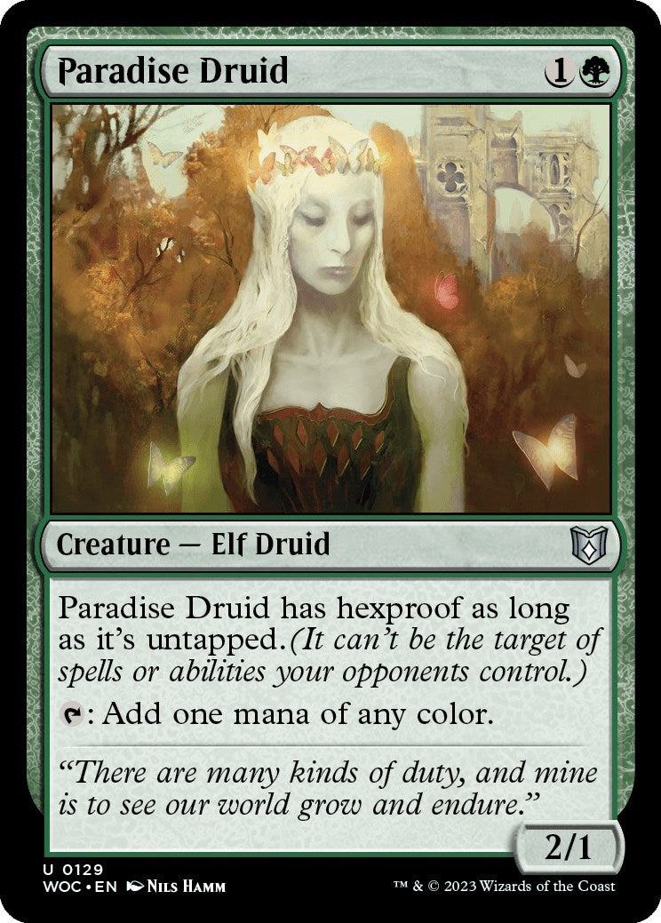 Paradise Druid [Wilds of Eldraine Commander] | Enigma On Main