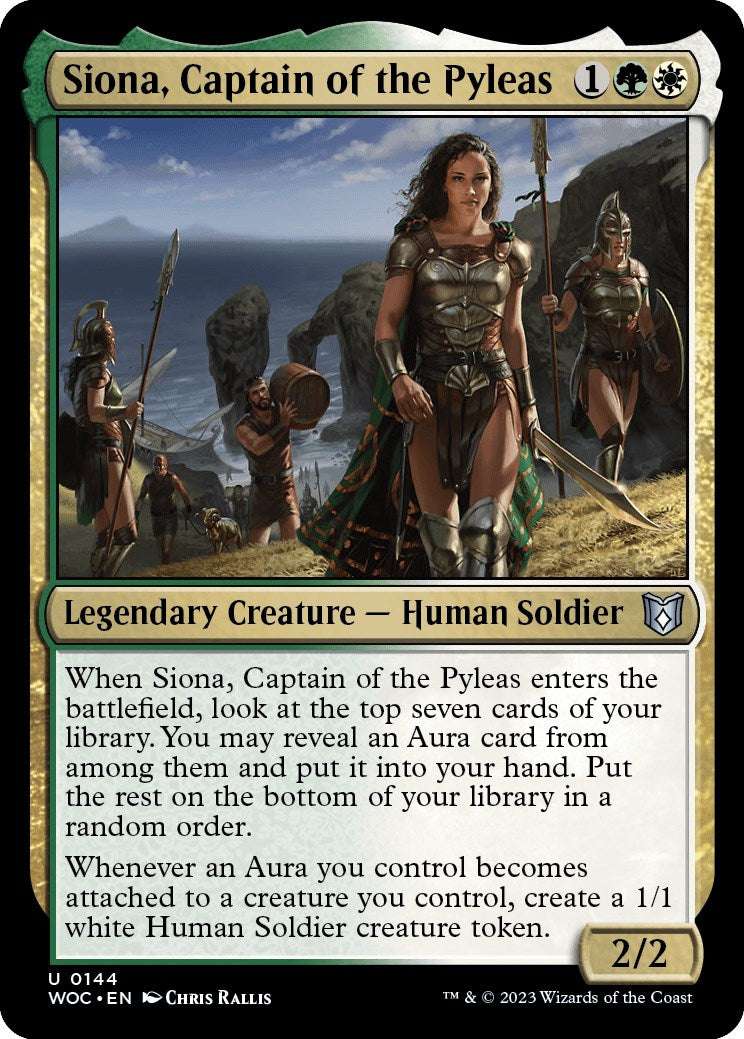 Siona, Captain of the Pyleas [Wilds of Eldraine Commander] | Enigma On Main