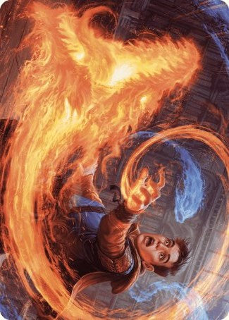 Frantic Firebolt Art Card [Wilds of Eldraine Art Series] | Enigma On Main