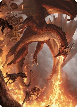 Realm-Scorcher Hellkite Art Card [Wilds of Eldraine Art Series] | Enigma On Main
