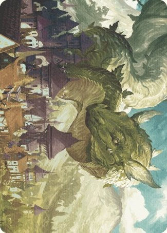 Beanstalk Wurm Art Card [Wilds of Eldraine Art Series] | Enigma On Main