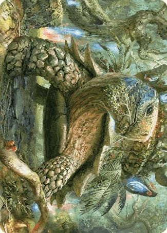 Blossoming Tortoise Art Card [Wilds of Eldraine Art Series] | Enigma On Main