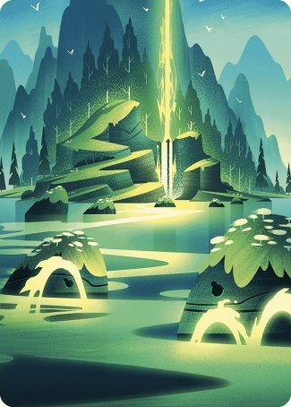 Leyline of Abundance Art Card [Wilds of Eldraine Art Series] | Enigma On Main