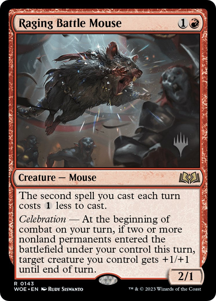 Raging Battle Mouse (Promo Pack) [Wilds of Eldraine Promos] | Enigma On Main