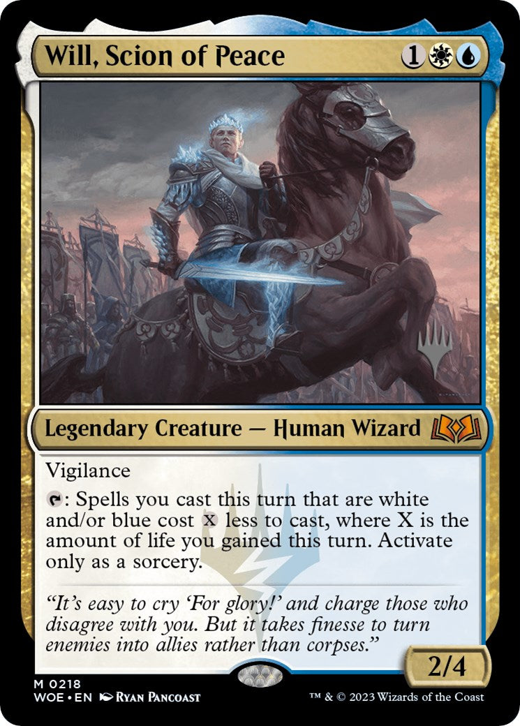 Will, Scion of Peace (Promo Pack) [Wilds of Eldraine Promos] | Enigma On Main