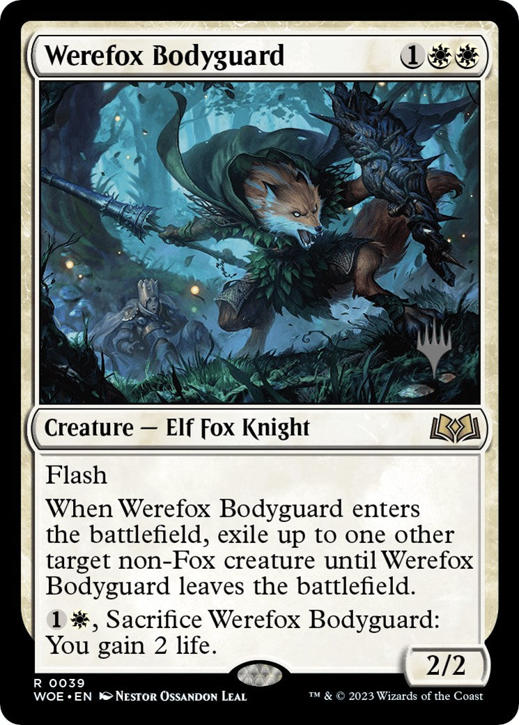 Werefox Bodyguard (Promo Pack) [Wilds of Eldraine Promos] | Enigma On Main