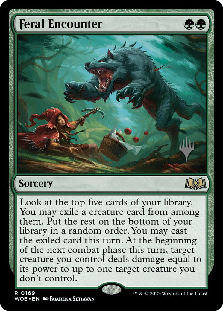 Feral Encounter (Promo Pack) [Wilds of Eldraine Promos] | Enigma On Main